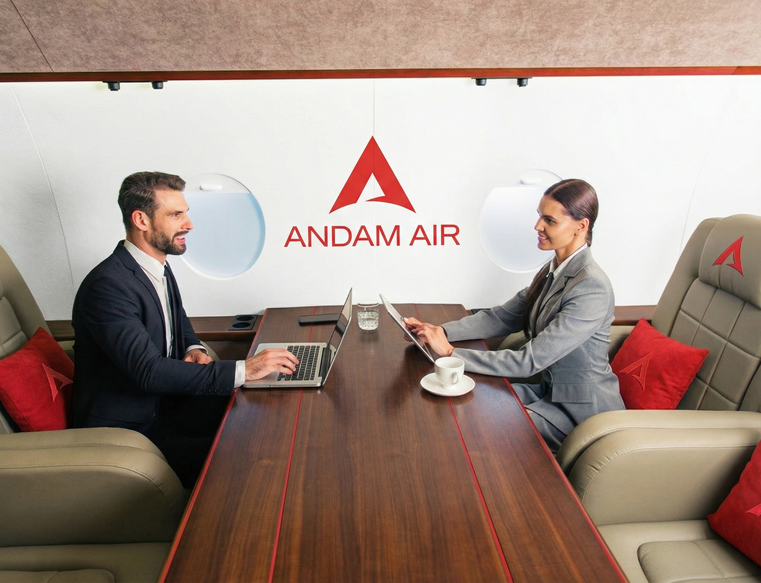 BUSINESS ON PLANE